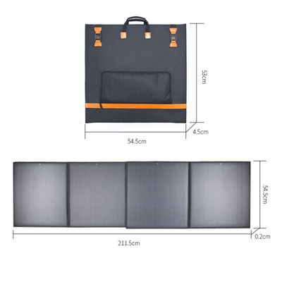 Kit Pengisi Daya Panel Surya Portabel 18v 160w Lipat