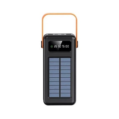 30000mAh 100000mAh 120000Mah Pengisi Daya Surya Kabel Dilepas Bank Tenaga Surya Dengan Lanyard