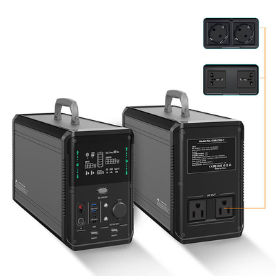 Portable Powered Solar Generator Station Generator 2000w Desain Manusiawi