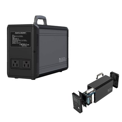 1000W Backup Solar Generator Station Bertenaga Baterai Lithium 60Hz