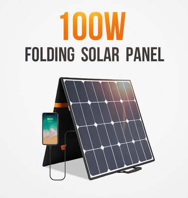 18V 32v 100w Baterai Pengisi Daya Panel Surya Lipat Untuk Kapal OEM