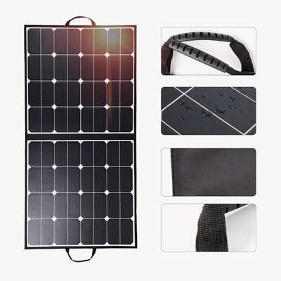 18V 32v 100w Baterai Pengisi Daya Panel Surya Lipat Untuk Kapal OEM
