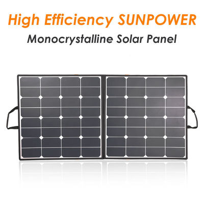 Pengisi Daya Panel Surya Lipat 100 w 32v Untuk Pembangkit Listrik Luar Ruangan