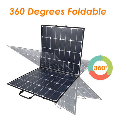 Pengisi Daya Panel Surya Lipat 100 w 32v Untuk Pembangkit Listrik Luar Ruangan