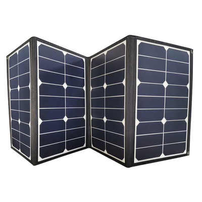 Pengisi Daya Panel Surya Lipat Portabel 80w PVDF Dengan Output DC Dan USB