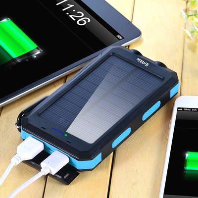 ODM Universal Backup Solar Powered Power Bank Pack Charger 20000mah