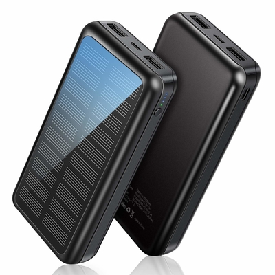 Pengisi Daya Portabel Bertenaga Surya IPX5 Paket Baterai 30000mAh Untuk IPhone