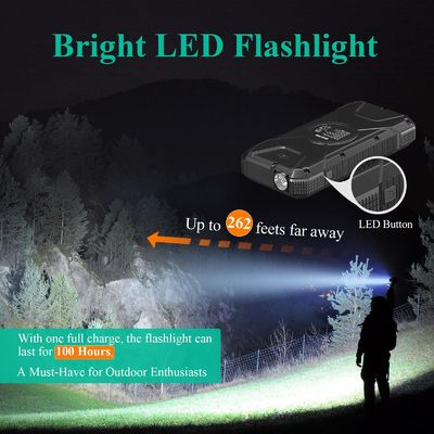 Pengisi Daya Bank Daya Tenaga Surya Nirkabel Portabel 18W QC3.0 Dengan 4 Output