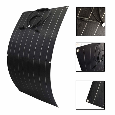 Panel Surya Monokristalin 12V 100w yang Dapat Ditekuk Fleksibel