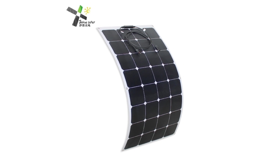 12V 110W Panel Surya Fleksibel Tipis Modul Surya Monokristalin Untuk Perahu Mobil