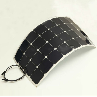 12V 110W Panel Surya Fleksibel Tipis Modul Surya Monokristalin Untuk Perahu Mobil