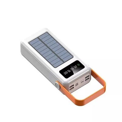 30000mAh 100000mAh 120000Mah Pengisi Daya Surya Kabel Dilepas Bank Tenaga Surya Dengan Lanyard