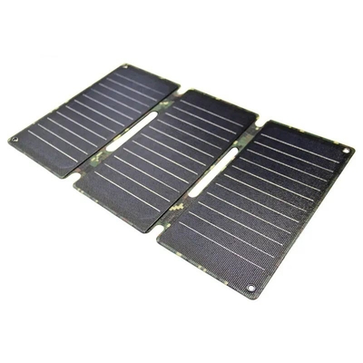 Pengisi Daya USB 12V Panel Surya Portabel Panel Surya Lipat Silikon Monokristalin 21W