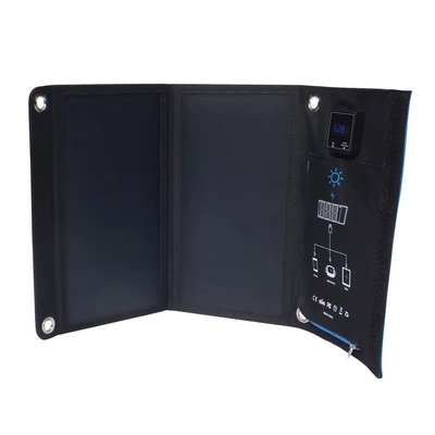 Panel Surya Lipat Tahan Air Portabel Mini 15W USB Untuk Baterai Ponsel