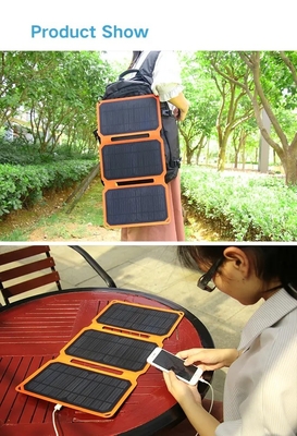 Panel Surya Kecil Mini 15W Panel Sola Lipat Tahan Air Luar Ruangan Portabel