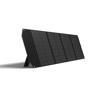 Panel Surya Lipat Portabel 100w Hitam Fleksibel Untuk Pengisi Daya Laptop / Berkemah Di Luar Ruangan