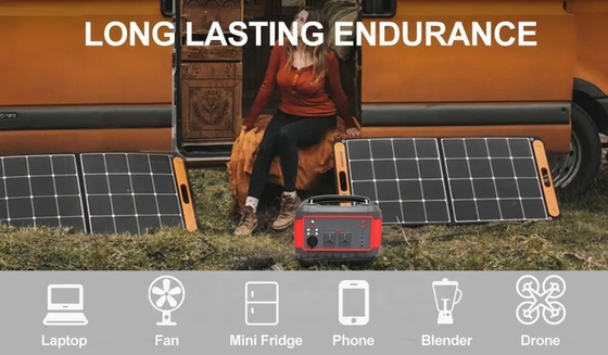 China Manufacturer 600W Portable Lithium Battery Power Station AC DC USB Quick Charge Solar Generator