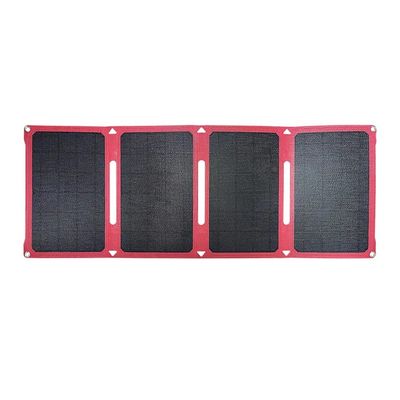 28w solar panel solar lipat kantong fleksibel 12v / 15v dengan power kit untuk berkemah