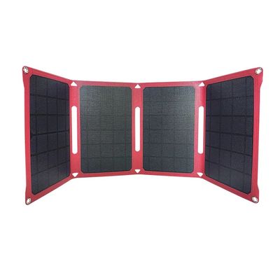 28w solar panel solar lipat kantong fleksibel 12v / 15v dengan power kit untuk berkemah