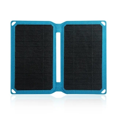 Panel Surya Lipat Portable 10W Pengisi daya untuk berkemah Perjalanan hiking