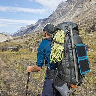 Panel Surya Lipat Portable 10W Pengisi daya untuk berkemah Perjalanan hiking