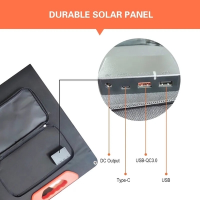 Cina Produsen Harga Murah 60W 100W 150W 200W Panel Surya Lipat Portabel untuk Berkemah Di Luar Ruangan