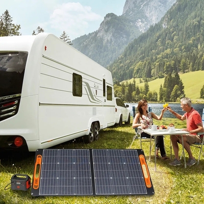 Cina Produsen Harga Murah 60W 100W 150W 200W Panel Surya Lipat Portabel untuk Berkemah Di Luar Ruangan