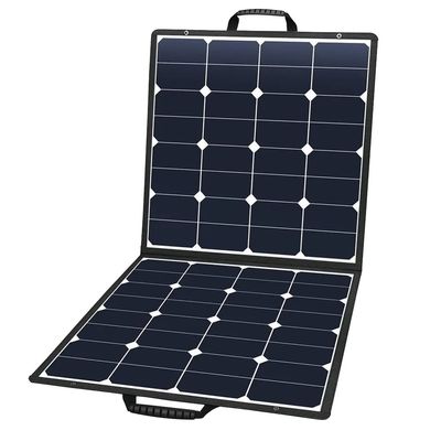 Tas Tangan Panel Surya Lipat Pembangkit Listrik Sunpower Portabel 6 Lipat ETFE 60W 110w 220w