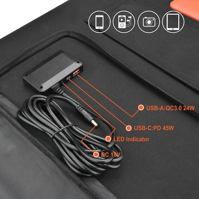 ETFE 100W panel surya kit pengisian daya lipat 60w 100w 3 kali lipat 5 kali lipat setiap modul surya untuk mengisi daya portabel