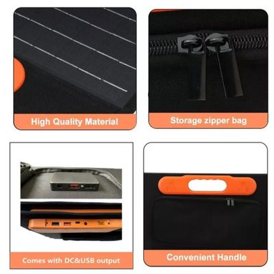 Panel Surya Efisiensi Tinggi Lipat Tahan Air 21W 40W 60W 80W 120W 200W