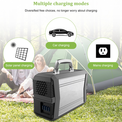 Darurat Luar Ruangan 300W Sistem Generator Surya Portabel 96000mAh AC Pure Sine Wave