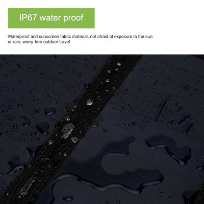 Pengisi Daya Panel Surya Lipat Payung Portabel Tahan Air 39w Dengan 2 Output Usb