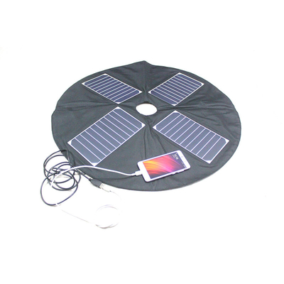 Pengisi Daya Panel Surya Payung Tahan Air 20w Dengan Output 2 Usb