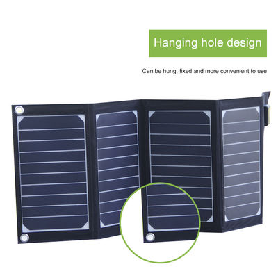 Pengisi Daya Surya 20w Pengisi Daya Panel Surya Lipat Dengan 2 Output Usb Tahan Air