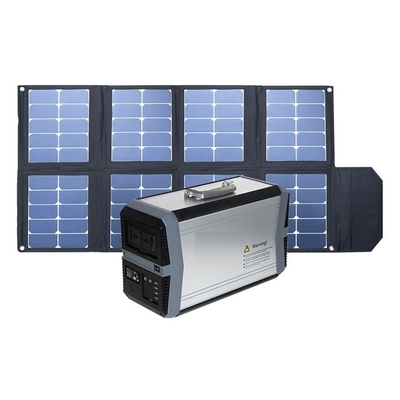1000W Baterai Li-Ion MPPT Pembangkit Listrik Portabel Generator Tata Surya Untuk Rumah