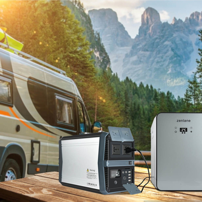 Stasiun Pengisian Portabel Inverter Gelombang Sinus Murni 1000w Untuk Berkemah