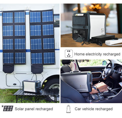 Baterai Lithium AC 220v Solar Generator Lifepo4 Pembangkit Listrik Portabel 1000W