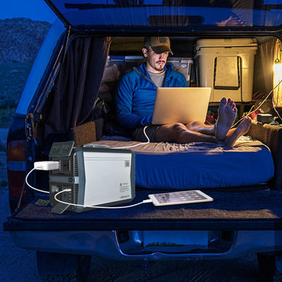 Baterai Lithium AC 220v Solar Generator Lifepo4 Pembangkit Listrik Portabel 1000W