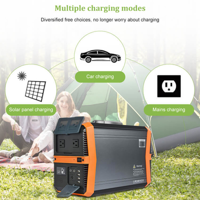 110V 220V Li Ion Pembangkit Listrik Bank Energi Solar Generator 1000W