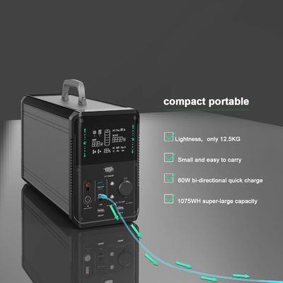 LifePO4 Camping Emergency Backup Solar Power System Generator Untuk RV Air Conditioner