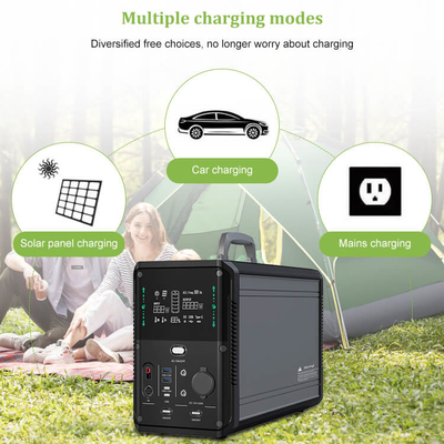 1500w 1380Wh Generator Surya Luar Ruangan Portabel Untuk Catu Daya Darurat Rumah Berkemah