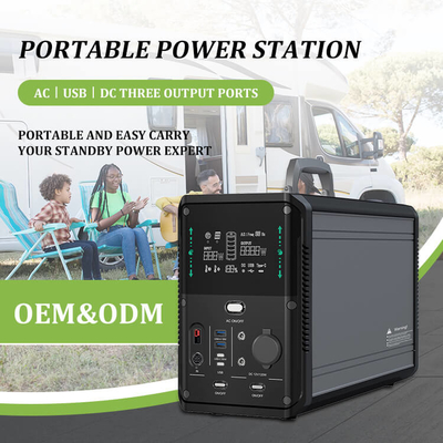 1500w 1380Wh Generator Surya Luar Ruangan Portabel Untuk Catu Daya Darurat Rumah Berkemah
