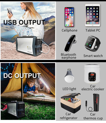 Semua Dalam Satu Inverter Off Grid Pembangkit Listrik Li Ion Generator Surya 500W