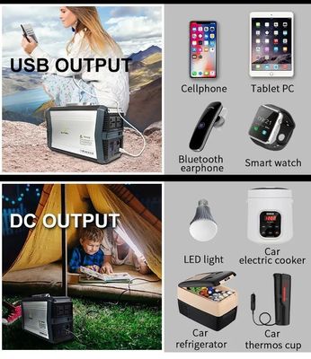 Baterai Lithium 1000 Watt Portable Solar Generator Bank Daya Darurat Rumah