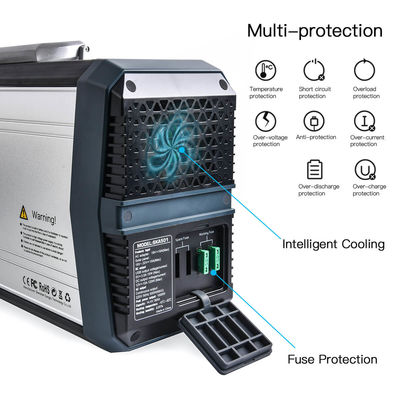 1000w Baterai Lithium Solar Camping Power Station Bank USB QC3.0 Untuk Sistem Pencahayaan