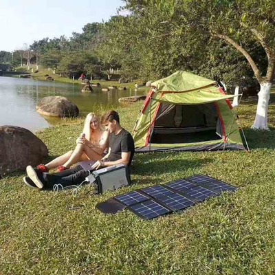 300W BMS Outdoor Portable Solar Generator Untuk Sistem Catu Daya Berkemah